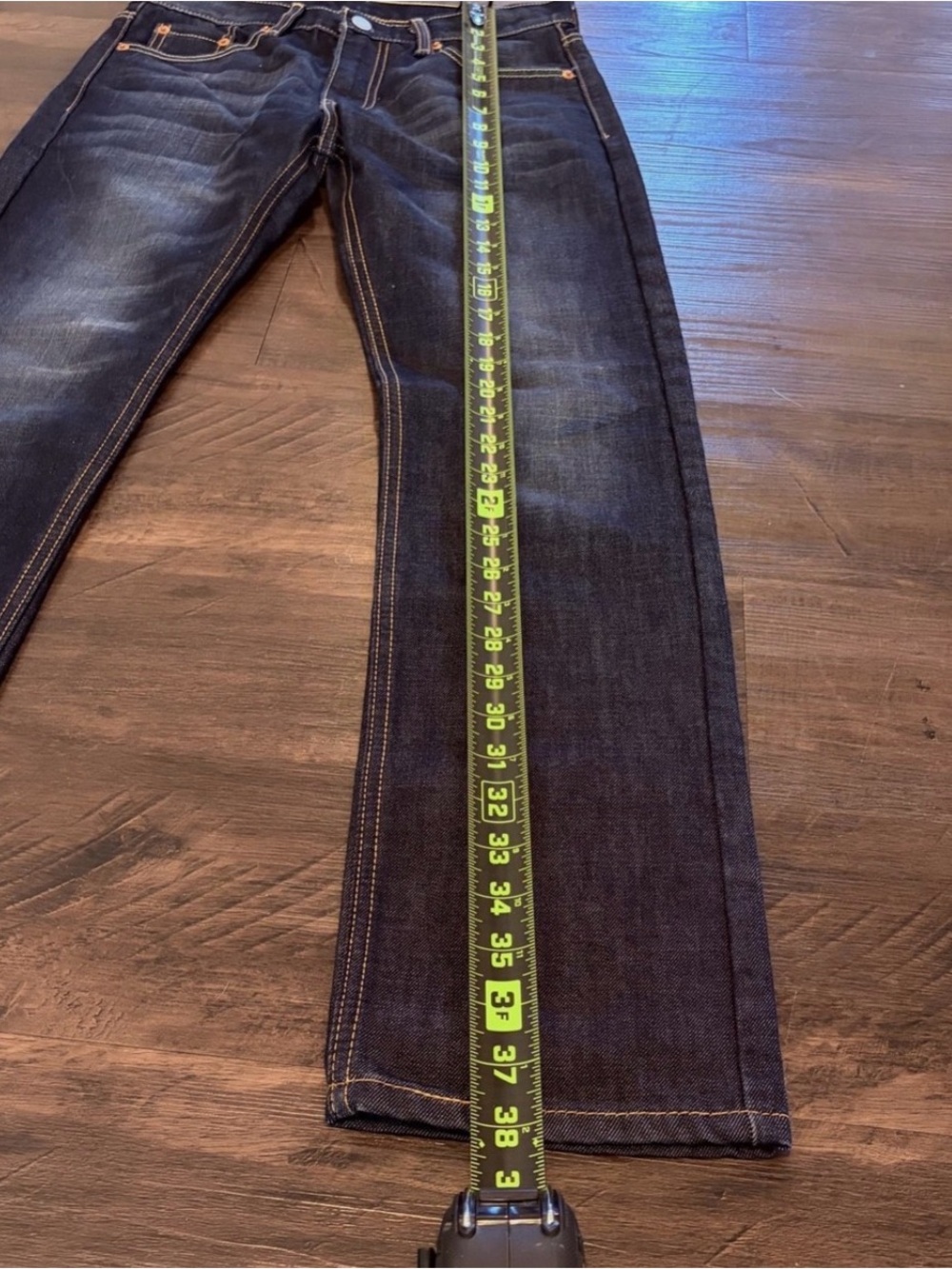 Levi's 513 Dark Wash Mens 28x30 Jeans - Picture 10 of 13
